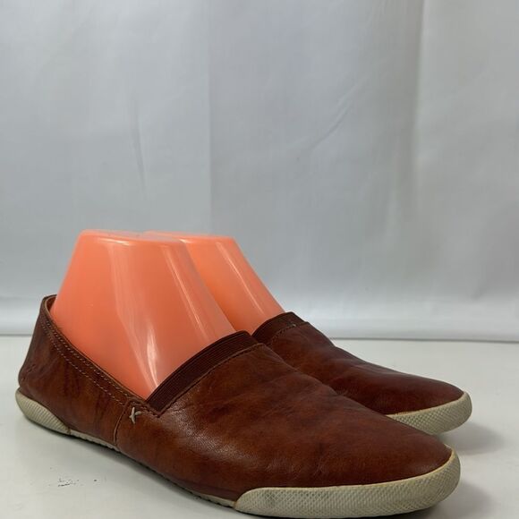 Frye Shoes - Frye Melanie Brown Leather Women's Slip On Shoes